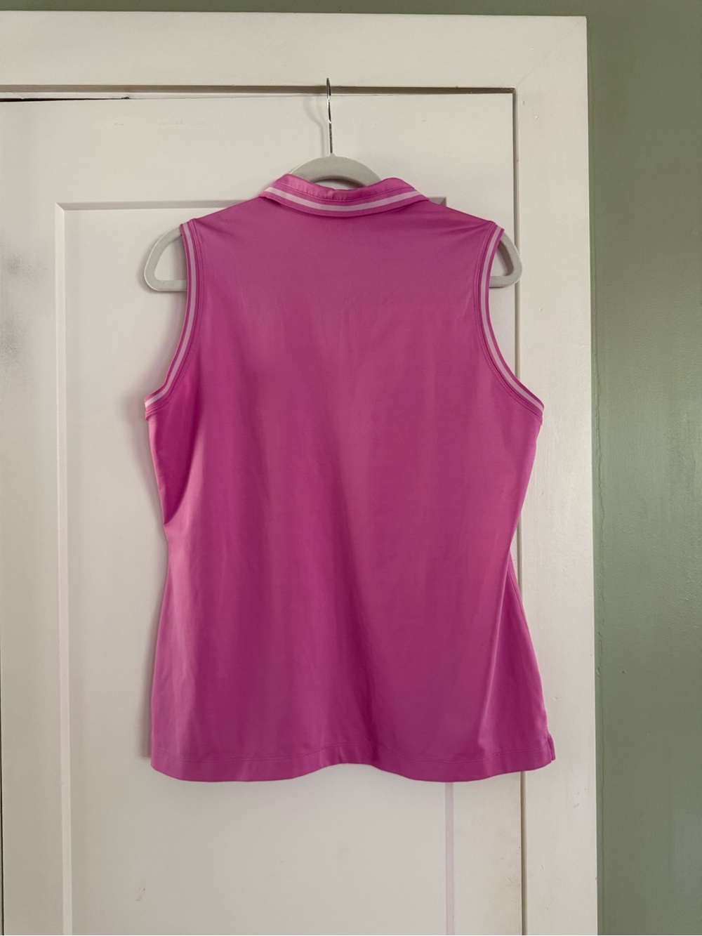 Nike Golf Women's Sleeveless Polo Shirt Size Large Pink - Picture 2 of 3